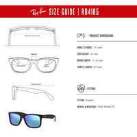 Ray - Ban RB4171 ERIKA Round Sunglasses For Women + BUNDLE with Designer iWear Eyewear Care Kit - 7DAY'S