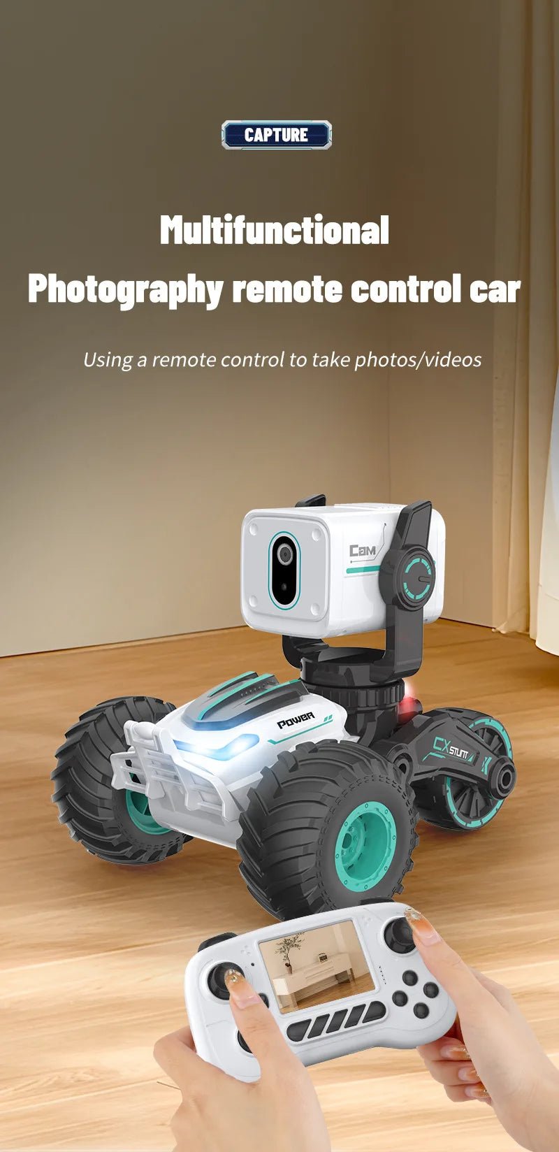 Remote Control Car Photography HD Video Real - time Video Dialogue Smart Off - road Vehicle Children Rc Car Toy Gift - 7DAY'S
