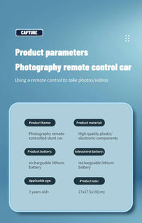 Remote Control Car Photography HD Video Real - time Video Dialogue Smart Off - road Vehicle Children Rc Car Toy Gift - 7DAY'S