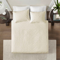 Reversible Quilt Set Cream Full/Queen - 7DAY'S