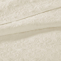 Reversible Quilt Set Cream King/Cal King - 7DAY'S