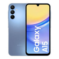 Samsung Galaxy A15 (SM - 155M/DSN), 128GB 6GB RAM, Dual SIM, Factory Unlocked GSM, International Version (Wall Charger Bundle) (Light Blue) - 7DAY'S