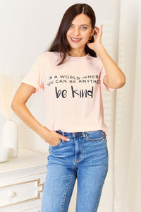 Simply Love Slogan Graphic Cuffed T-Shirt - 7DAY'S