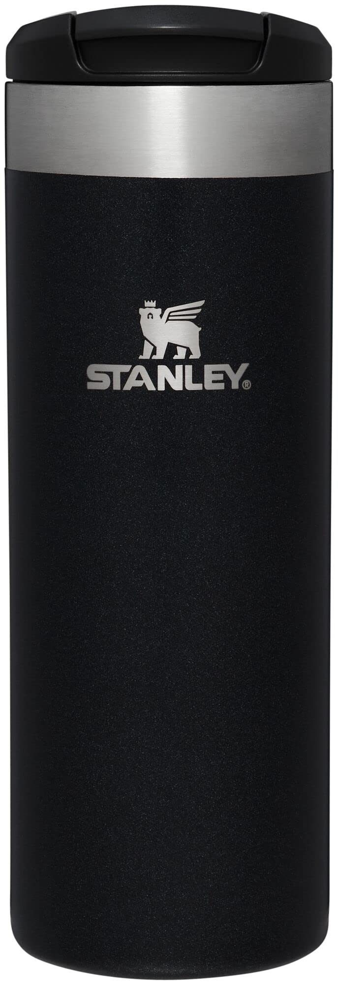 Stanley AeroLight Transit Bottle 20 oz | Locking Drink Through Lid | Leak Resistant Water Bottle or Coffee Travel Mug | Lightweight Insulated Stainless Steel | BPA - Free | Black - 7DAY'S