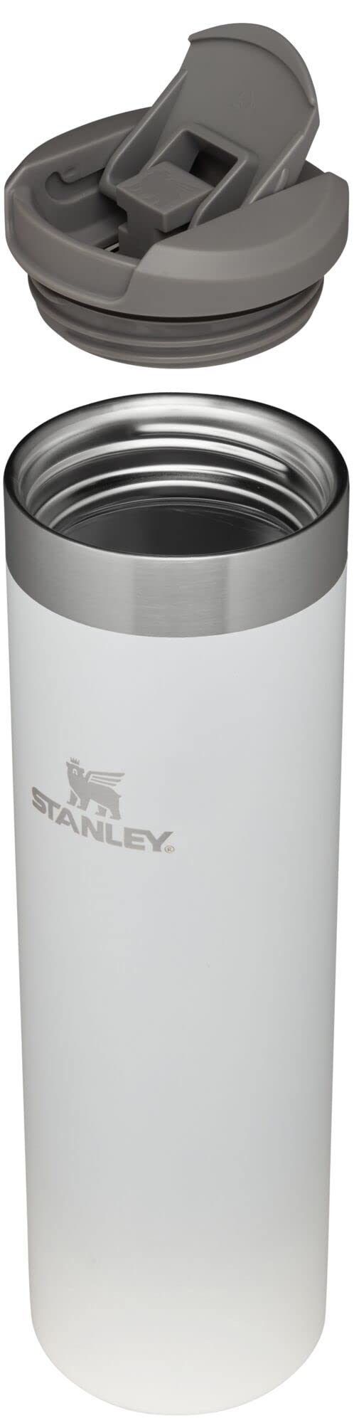 Stanley AeroLight Transit Bottle 20 oz | Locking Drink Through Lid | Leak Resistant Water Bottle or Coffee Travel Mug | Lightweight Insulated Stainless Steel | BPA - Free | Black - 7DAY'S