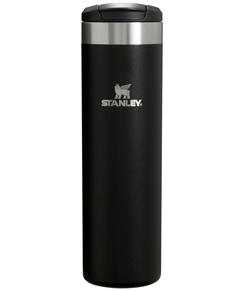Stanley AeroLight Transit Bottle 20 oz | Locking Drink Through Lid | Leak Resistant Water Bottle or Coffee Travel Mug | Lightweight Insulated Stainless Steel | BPA - Free | Black - 7DAY'S