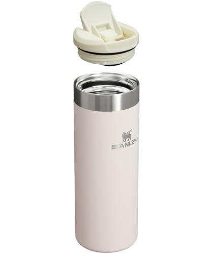 Stanley AeroLight Transit Bottle 20 oz | Locking Drink Through Lid | Leak Resistant Water Bottle or Coffee Travel Mug | Lightweight Insulated Stainless Steel | BPA - Free | Black - 7DAY'S