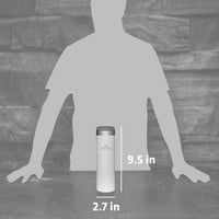 Stanley AeroLight Transit Bottle 20 oz | Locking Drink Through Lid | Leak Resistant Water Bottle or Coffee Travel Mug | Lightweight Insulated Stainless Steel | BPA - Free | Black - 7DAY'S