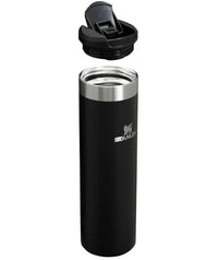 Stanley AeroLight Transit Bottle 20 oz | Locking Drink Through Lid | Leak Resistant Water Bottle or Coffee Travel Mug | Lightweight Insulated Stainless Steel | BPA - Free | Black - 7DAY'S