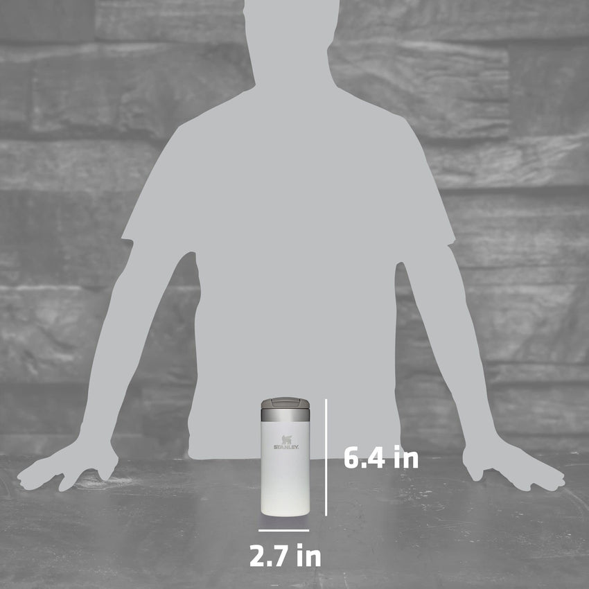 Stanley AeroLight Transit Bottle 20 oz | Locking Drink Through Lid | Leak Resistant Water Bottle or Coffee Travel Mug | Lightweight Insulated Stainless Steel | BPA - Free | Black - 7DAY'S