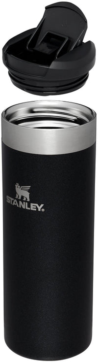 Stanley AeroLight Transit Bottle 20 oz | Locking Drink Through Lid | Leak Resistant Water Bottle or Coffee Travel Mug | Lightweight Insulated Stainless Steel | BPA - Free | Black - 7DAY'S