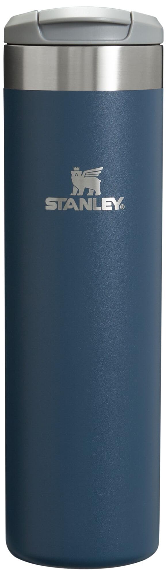 Stanley AeroLight Transit Bottle 20 oz | Locking Drink Through Lid | Leak Resistant Water Bottle or Coffee Travel Mug | Lightweight Insulated Stainless Steel | BPA - Free | Black - 7DAY'S