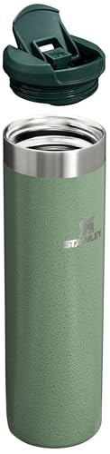 Stanley AeroLight Transit Bottle 20 oz | Locking Drink Through Lid | Leak Resistant Water Bottle or Coffee Travel Mug | Lightweight Insulated Stainless Steel | BPA - Free | Black - 7DAY'S