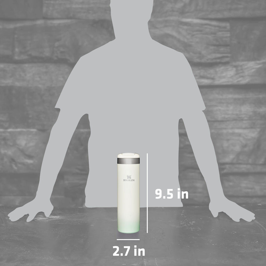Stanley AeroLight Transit Bottle 20 oz | Locking Drink Through Lid | Leak Resistant Water Bottle or Coffee Travel Mug | Lightweight Insulated Stainless Steel | BPA - Free | Black - 7DAY'S