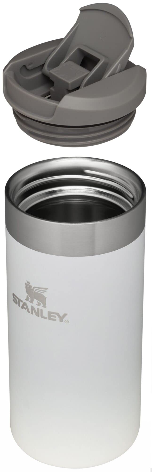 Stanley AeroLight Transit Bottle 20 oz | Locking Drink Through Lid | Leak Resistant Water Bottle or Coffee Travel Mug | Lightweight Insulated Stainless Steel | BPA - Free | Black - 7DAY'S
