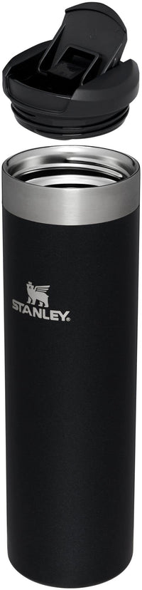 Stanley AeroLight Transit Bottle 20 oz | Locking Drink Through Lid | Leak Resistant Water Bottle or Coffee Travel Mug | Lightweight Insulated Stainless Steel | BPA - Free | Black - 7DAY'S