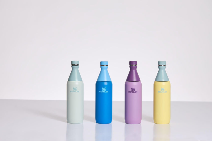 STANLEY All Day Slim Bottle 20 - 34 OZ | Twist off Lid with Leakproof Seal | Slim Design for Travel & Gym | Insulated Stainless Steel | BPA - Free - 7DAY'S