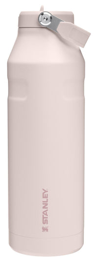 Stanley IceFlow Flip Straw 2.0 Water Bottle 24 oz | Built - In Straw for Travel and Sports | Lightweight and Leak Resistant | Insulated Stainless Steel | BPA - Free | Strawberry Cream - 7DAY'S