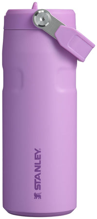Stanley IceFlow Flip Straw 2.0 Water Bottle 24 oz | Built - In Straw for Travel and Sports | Lightweight and Leak Resistant | Insulated Stainless Steel | BPA - Free | Strawberry Cream - 7DAY'S