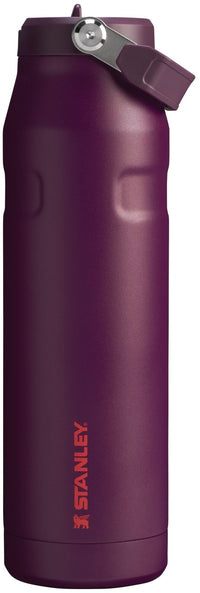 Stanley IceFlow Flip Straw 2.0 Water Bottle 24 oz | Built - In Straw for Travel and Sports | Lightweight and Leak Resistant | Insulated Stainless Steel | BPA - Free | Strawberry Cream - 7DAY'S