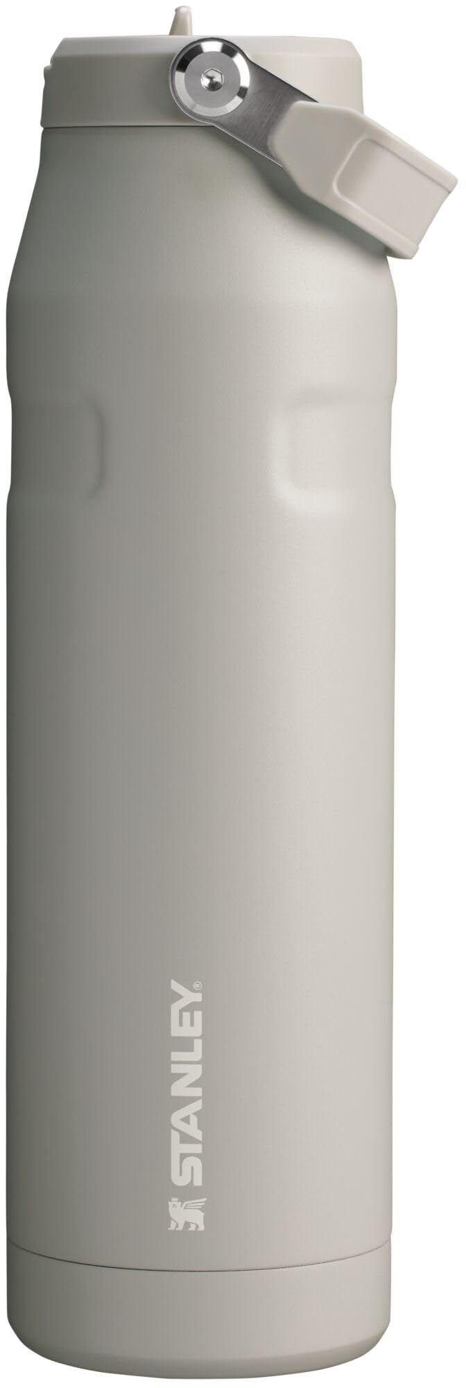 Stanley IceFlow Flip Straw 2.0 Water Bottle 24 oz | Built - In Straw for Travel and Sports | Lightweight and Leak Resistant | Insulated Stainless Steel | BPA - Free | Strawberry Cream - 7DAY'S