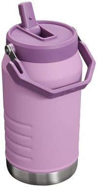 Stanley IceFlow Flip Straw Jug with Handle 40 oz| Twist On Lid and Flip Up Straw | Leak Resistant for Travel and Sports | Insulated Stainless Steel | BPA - Free | Lilac - 7DAY'S