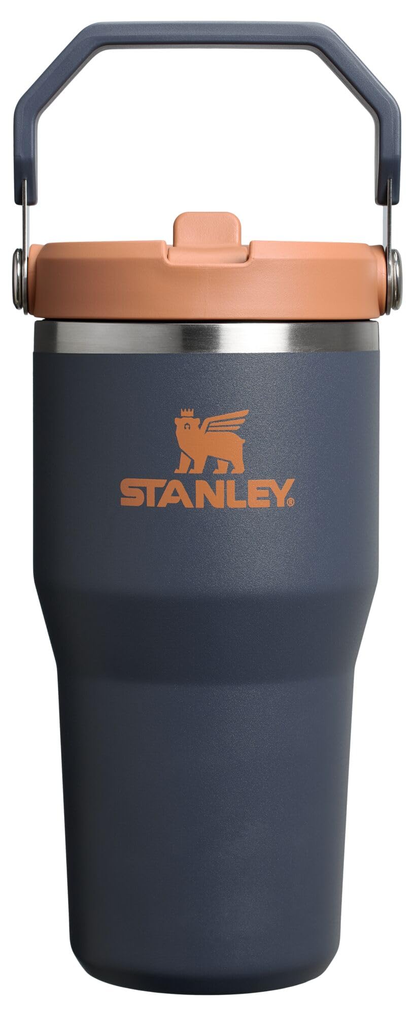 Stanley IceFlow Stainless Steel Tumbler - Vacuum Insulated Water Bottle for Home, Office or Car Reusable Cup with Straw Leak Resistant Flip Cold for 12 Hours or Iced for 2 Days, Navy, 30oz - 7DAY'S