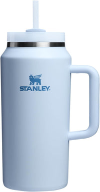 Stanley Quencher H2.0 Tumbler with Handle & Straw 64 oz | Flowstate 3 - Position Lid | Large Capacity for Travel & Sports | Insulated Stainless Steel Cup | BPA - Free | Glacier - 7DAY'S