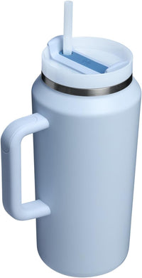 Stanley Quencher H2.0 Tumbler with Handle & Straw 64 oz | Flowstate 3 - Position Lid | Large Capacity for Travel & Sports | Insulated Stainless Steel Cup | BPA - Free | Glacier - 7DAY'S