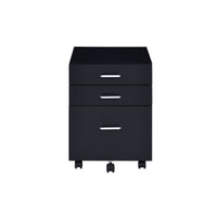 Tennos Black & Chrome Finish Cabinet - 7DAY'S