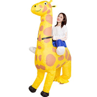 Thanksgiving ET - Aliens Giraffe Inflatable costume Cosplay costume Funny Blow Up Suit Party costume Fancy Dress Halloween Costume for Adult Jumpsuit - 7DAY'S