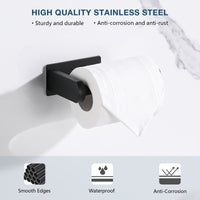 Toilet Paper Holder Self Adhesive, Stainless Steel Rustproof Adhesive Toilet Roll Holder no Drilling - 7DAY'S