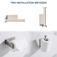 Toilet Paper Holder Self Adhesive, Stainless Steel Rustproof Adhesive Toilet Roll Holder no Drilling - 7DAY'S