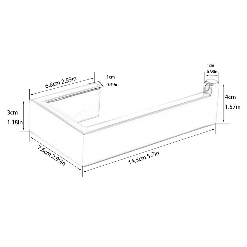 Toilet Paper Holder SUS304 Stainless Steel, Wall Mount Rustfree Tissue Roll Dispenser for Washroom Kitchen - 7DAY'S