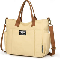 Tote Bag with Zipper Tote Bag for Women Canvas Crossbody Bag Shoulder Bag Satchel Hobo Bag Messenger Bag - 7DAY'S