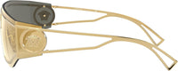 Versace Man Sunglasses Gold Frame, Brown Mirror Gold Lenses, 0MM - 7DAY'S