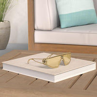 Versace Man Sunglasses Gold Frame, Brown Mirror Gold Lenses, 0MM - 7DAY'S