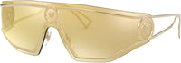 Versace Man Sunglasses Gold Frame, Brown Mirror Gold Lenses, 0MM - 7DAY'S