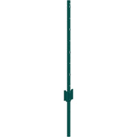 VEVOR 3 Feet Fence Post 10 Pack T - Post Heavy Duty Metal Fence Posts Green - 7DAY'S