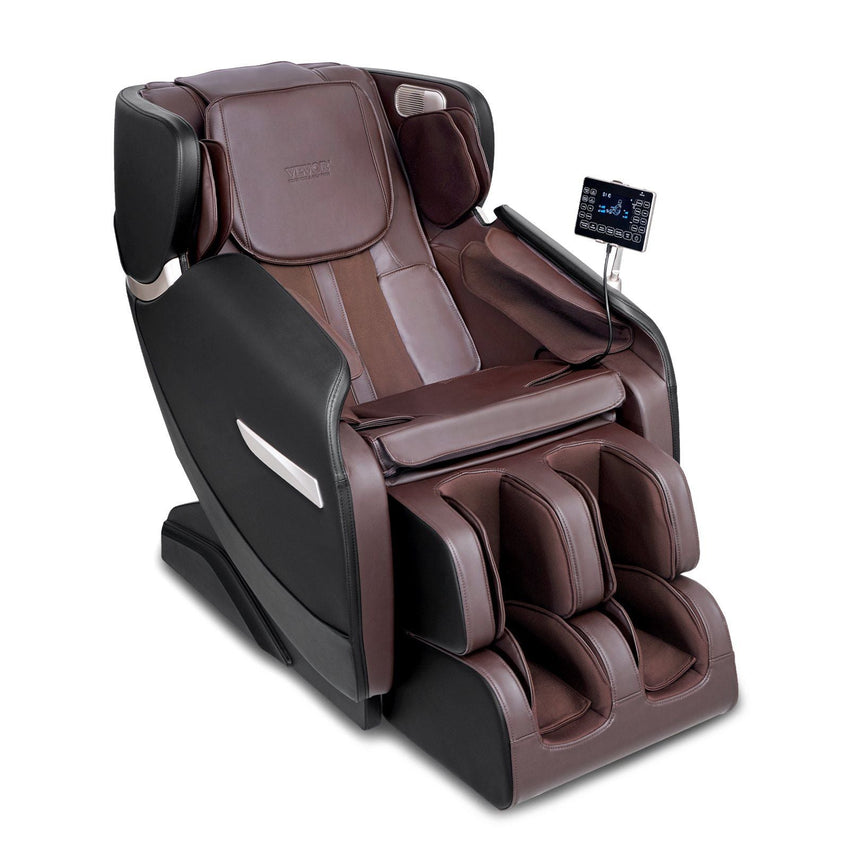 VEVOR Massage Chair - Full Body Zero Gravity Recliner with Multi Auto Modes, 3D Shiatsu, Heating, Bluetooth Speaker, Airbag, Foot Roller, and Touch Screen - 7DAY'S