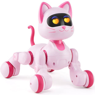 VEVOR RC Robot Cat Toy for Kid Talking Dancing Touch Remote Control Programmable