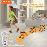 VEVOR RC Robot Dog Toy Talking Dancing Touch & Voice Remote Control Programmable - 7DAY'S