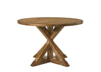 Wallace II Weathered Oak Finish Dining Table - 7DAY'S