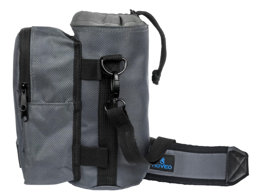 Water Bottle Holder Carrier Bottle Cooler w Adjustable Shoulder Strap and Front Pockets Suitable for 16 oz to 25oz Bottles Gray - 7DAY'S