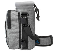 Water Bottle Holder Carrier Bottle Cooler with Adjustable Shoulder Strap and Front Pockets Suitable for 16 oz to 25oz Bottles - 7DAY'S