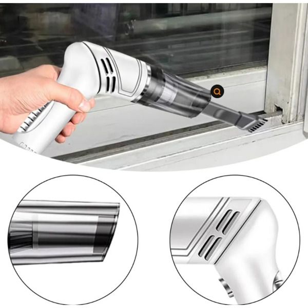 white wireless Automobile Folding Vacuum Cleaner Hand - held High - power Strong Suction Vacuum Cleaner - 7DAY'S