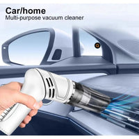 white wireless Automobile Folding Vacuum Cleaner Hand - held High - power Strong Suction Vacuum Cleaner - 7DAY'S