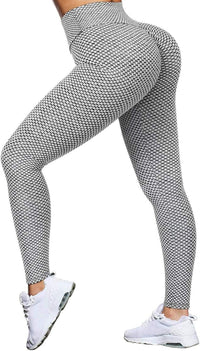 Women Scrunch Butt Lifting Workout Leggings Textured High Waist anti Cellulite Yoga Pants - 7DAY'S