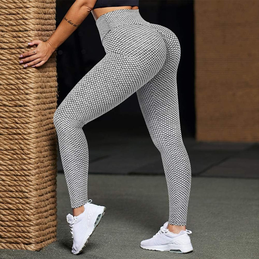 Women Scrunch Butt Lifting Workout Leggings Textured High Waist anti Cellulite Yoga Pants - 7DAY'S