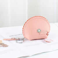 Women's Hand Holding Fan Small And Simple Coin Key Case One - piece Zipper Waterproof Coin Purse - 7DAY'S